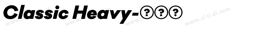 Classic Heavy字体转换